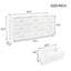 Modern White 9-Drawer Dresser for Bedroom - Ample Storage Wide Chest of Drawers, Sturdy & Safe - Korvel
