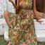 Elegant Floral Sleeveless Dress - A Summer Essential
