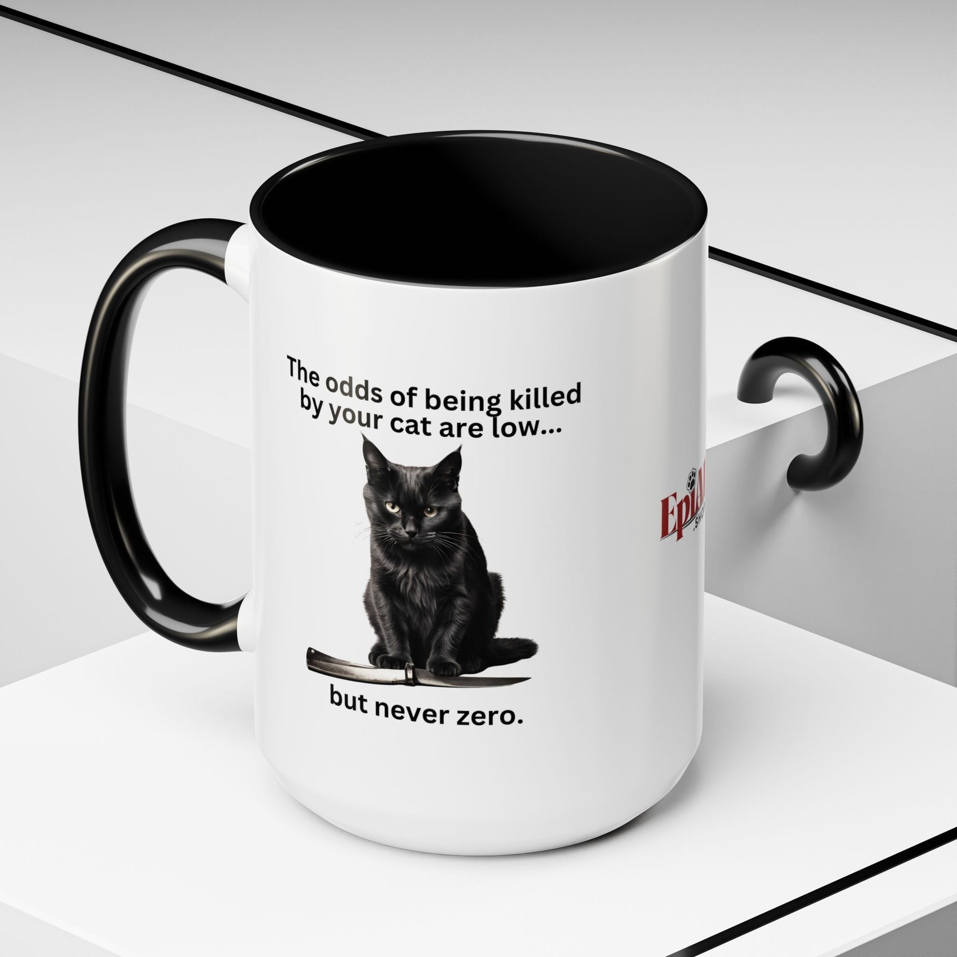 Charming Cat-Themed Accent Coffee Mug (11oz & 15oz) - Korvel