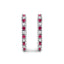 10K White Gold Diamond & Ruby Huggy Hoop Earrings