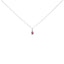 Pendentif en or blanc 10K avec émeraude verte et halo de diamants