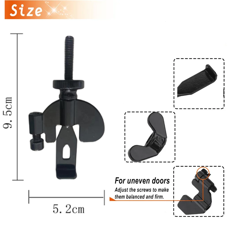 Portable Door Lock Privacy Extra Security Lock Anti Theft Travel Inside Door Locker for Traveling Home Bedroom Apartmen - Korvel