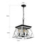 Chandelier de ferme à 4 lumières pour salle à manger (Ampoules non incluses)