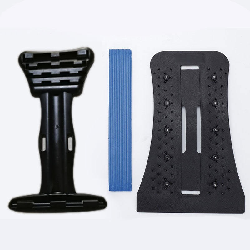 Magnetotherapy Multi-Level Adjustable Back Massager Stretcher Waist Neck Fitness Lumbar Cervical Spine Support Pain Relief - Korvel