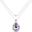 Pendentif en argent sterling .925 de 6,40 carats avec pierres multi-stones