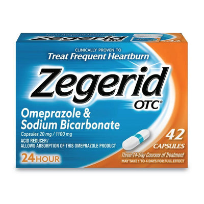 Zegerid OTC Omeprazole 20mg Acid Reducer Capsules - 42ct