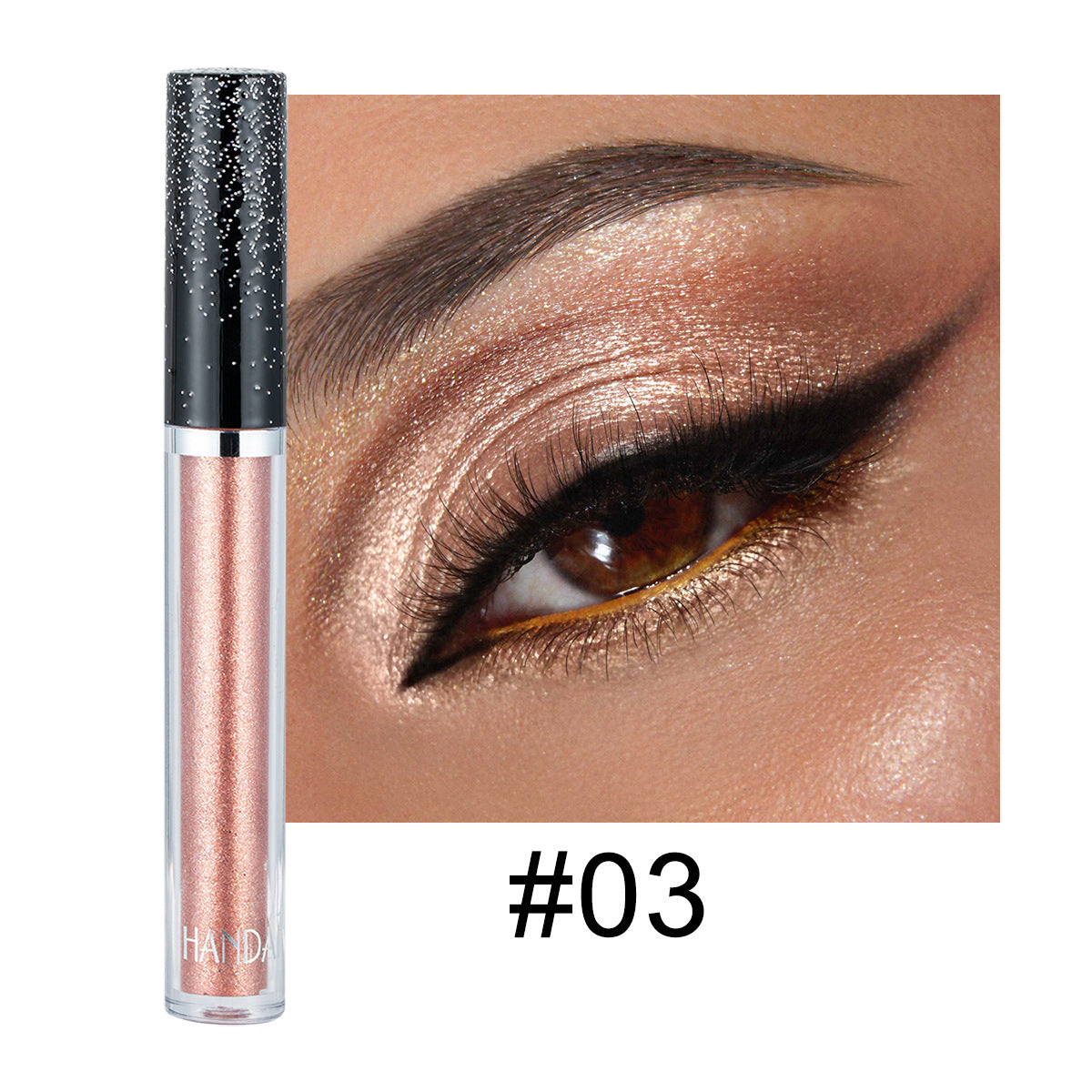 HANDAIYAN 12 Color Single Diamond Liquid Eye Shadow Psychedelic Pearly Shiny Eye Shadow Lying Silkworm Tear Makeup Eye Shadow Liquid - Korvel