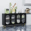 Modern Accent Sideboard Cabinet with Acrylic Doors, Freestanding Storage Cupboard Console Table for Kitchen Dining Black - Korvel