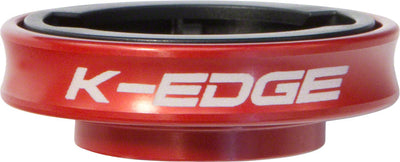K-EDGE Gravity Stem Cap Mount for Garmin Computers - Red
