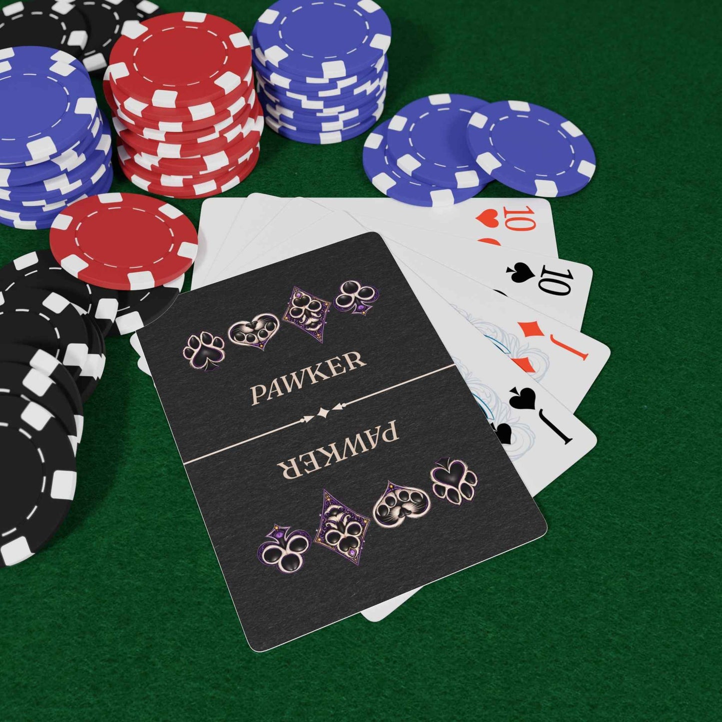 PAWKER Cat Poker Playing Cards – Unique Cat Suit Deck