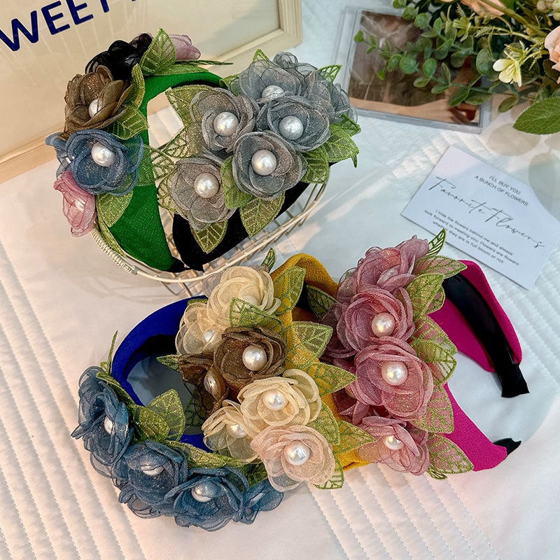 Fashionable handmade flower headbands - Korvel
