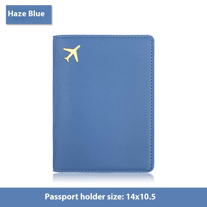 Cubierta de Pasaporte Multifuncional de PU Cuero