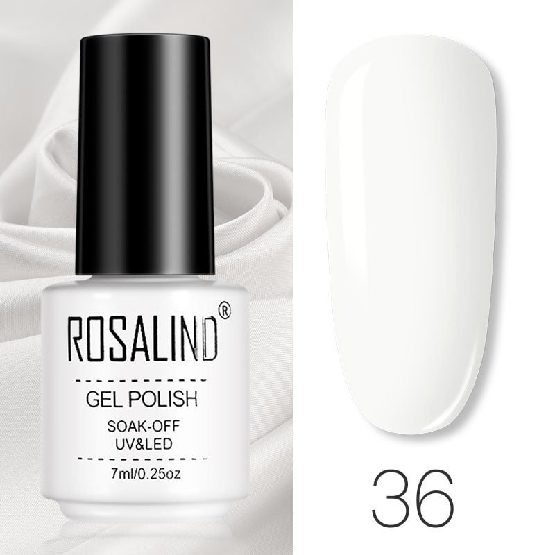 ROSALIND Gel Polish Set Manicure for Nails Semi Permanent Vernis top coat UV LED Gel Varnish Soak Off Nail Art Gel Nail Polish - Korvel