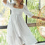 Charming Summer Dot Flounce Sleeve Midi Dress