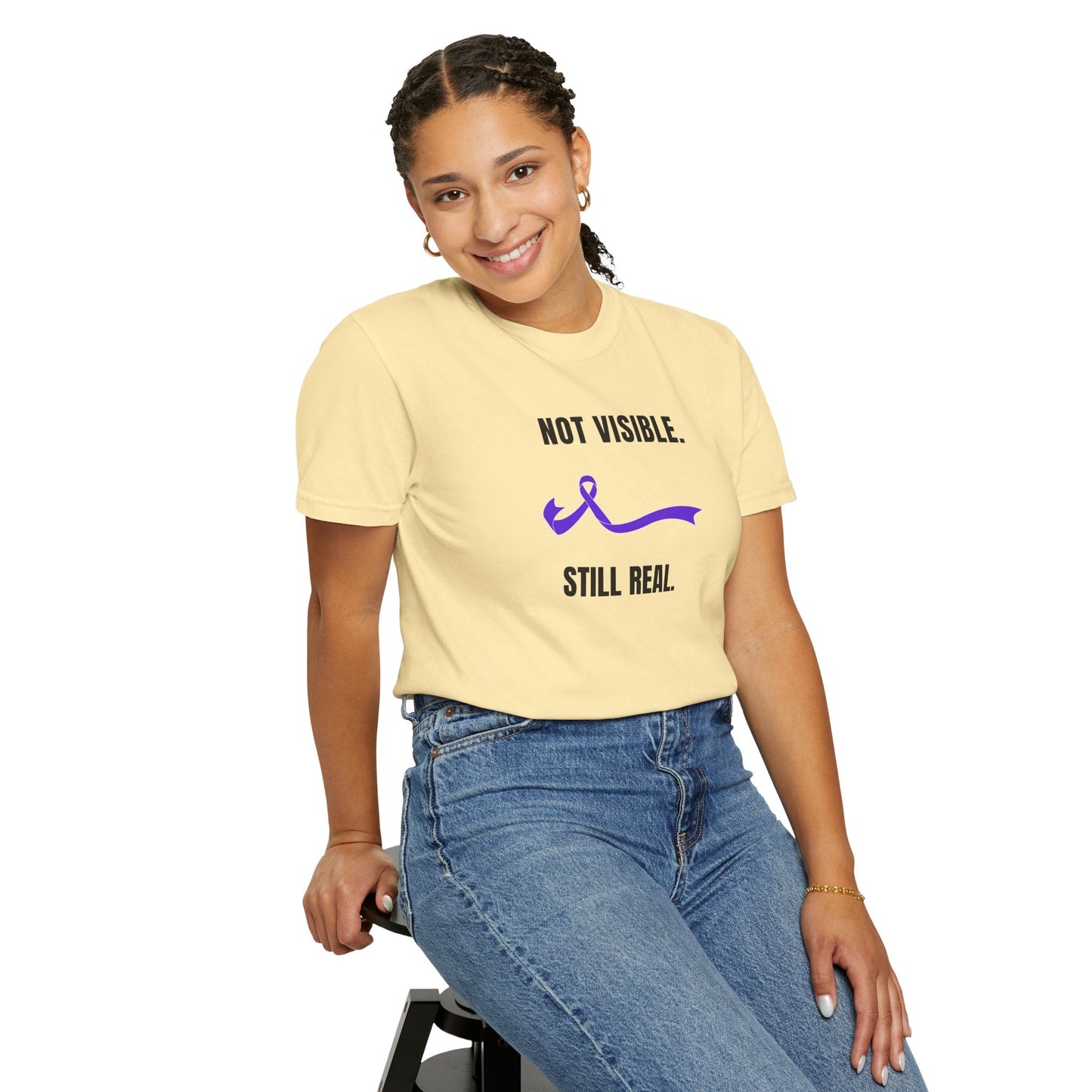 Not Visible. Still Real. T-Shirt - Epilepsy Awareness