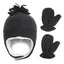 Ensemble de bonnet et gants adorable pour bébé garçon avec oreilles