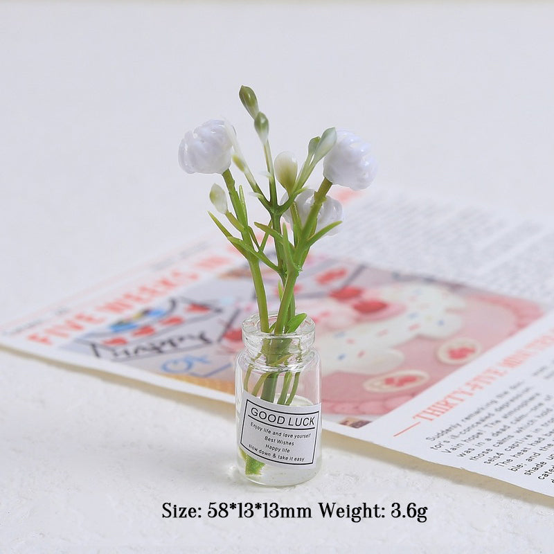 Multicolor three-dimensional luminous vase, creative handmade DIY cream glue accessories, resin small parts - Korvel