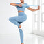 Round Neck Short Sleeve Top and Leggings Active Set