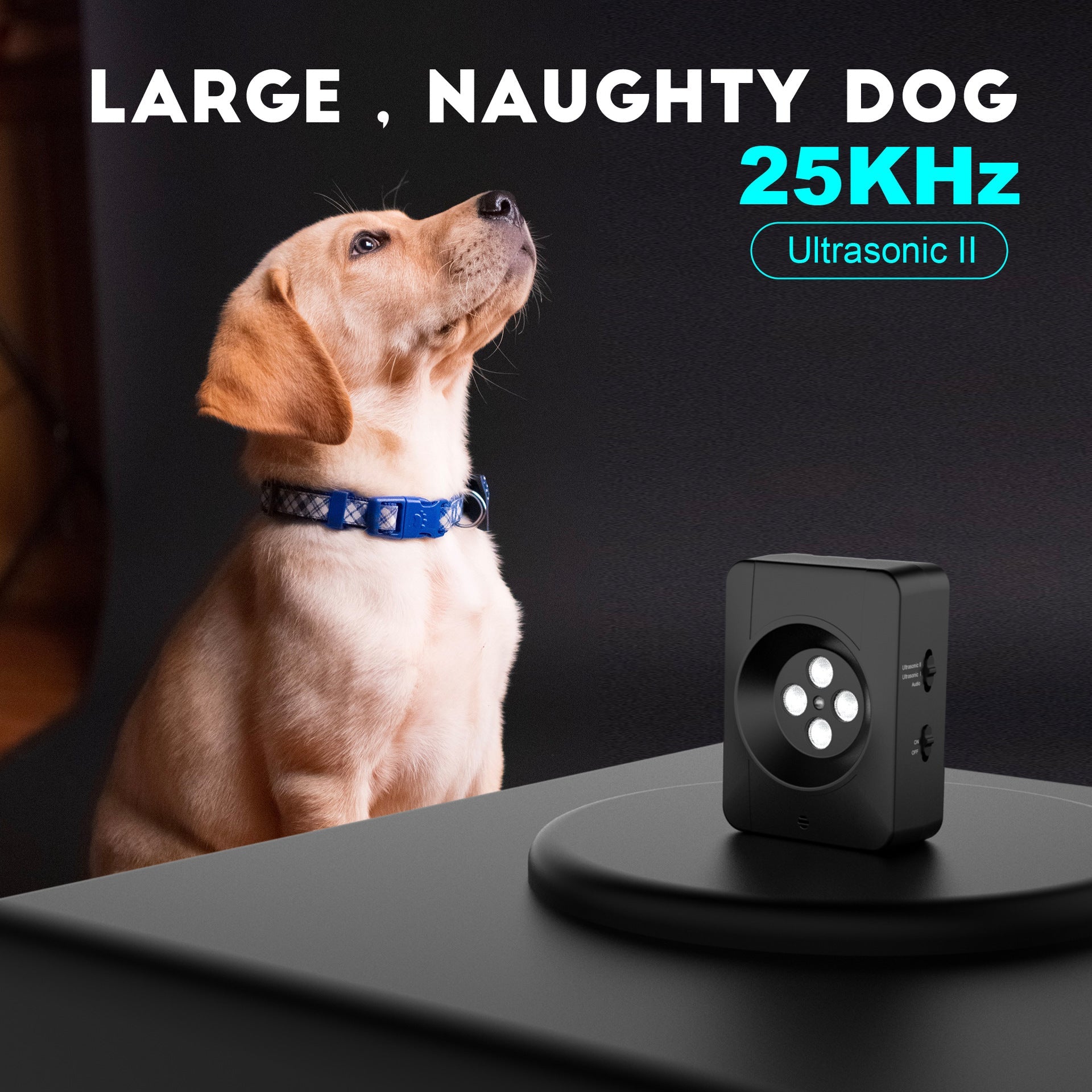 New Rechargeable Cat Dog Barking Control Device Pet Deterrent Anti Bark Device Ultrasonic Dog Repeller Training Device - Korvel