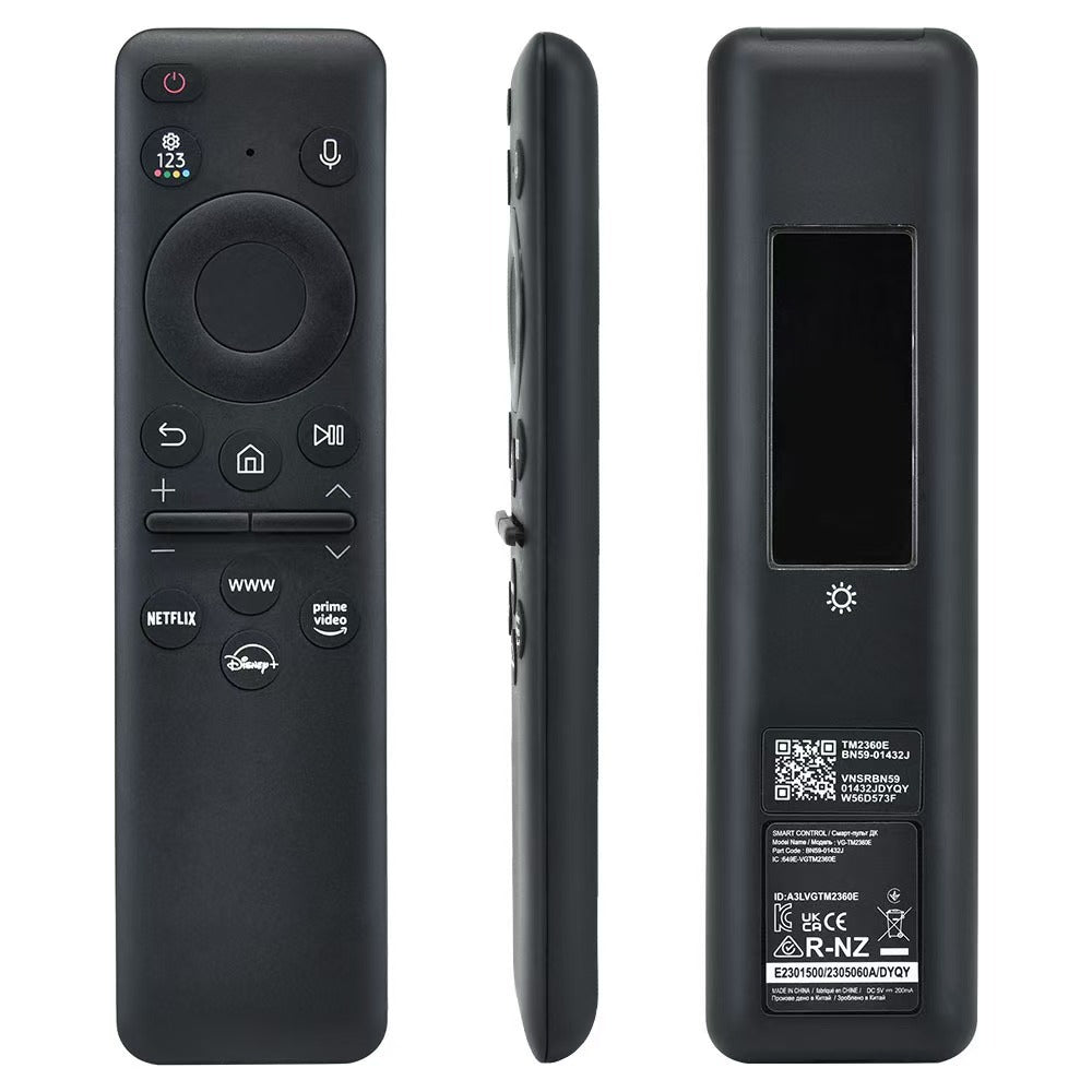 Samsung Solar Bluetooth Voice TV Remote Control BN59-01385A Upgraded Premium Version - Korvel