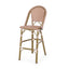 Wicker Bar Stool with Aluminum Frame - Set of 2