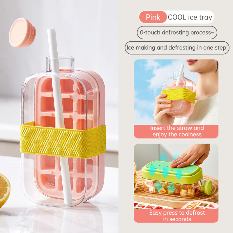 Ice - covered tray; freezer - overflow prevention ice tray - Korvel