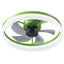 Dimmable LED Ceiling Fan with Modern Design in Green