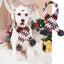 Knitted Christmas Dog Scarf with Elk Design