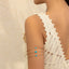 Handmade Multi-Layer Turquoise and Pearl Arm Chain Bracelet