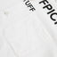 Chemise décontractée à manches courtes avec imprimé alphabet pour homme