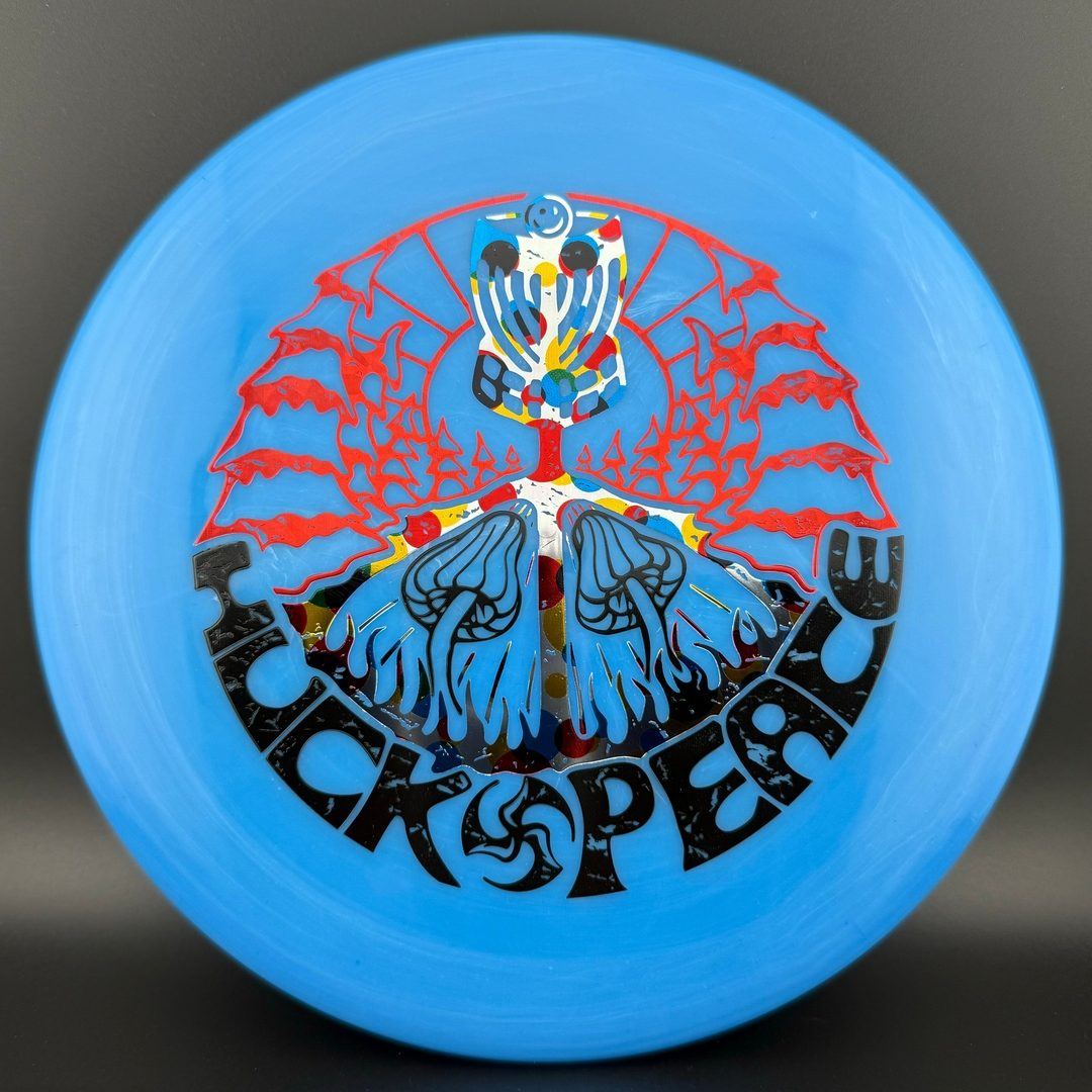 Soft Neo Spore - Huk Lab Peace Triple Foil Stamp Disc