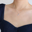 Collier Croisé Hip-Hop en Diamant Premium en Acier Titane