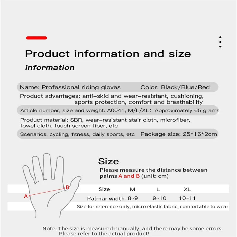 Men and women outdoor cycling windproof and cold proof motorcycle electric bike full finger touch screen anti slip gloves - Korvel