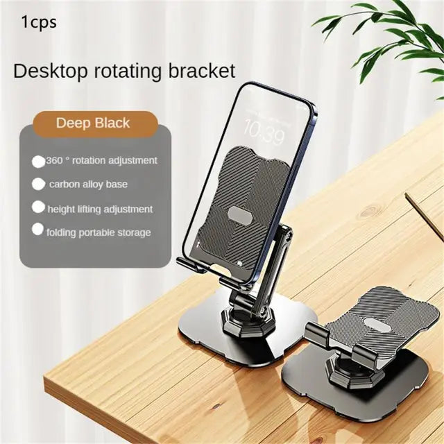 Rotatable Foldable Mobile Desktop Stand for Tablets & Phones