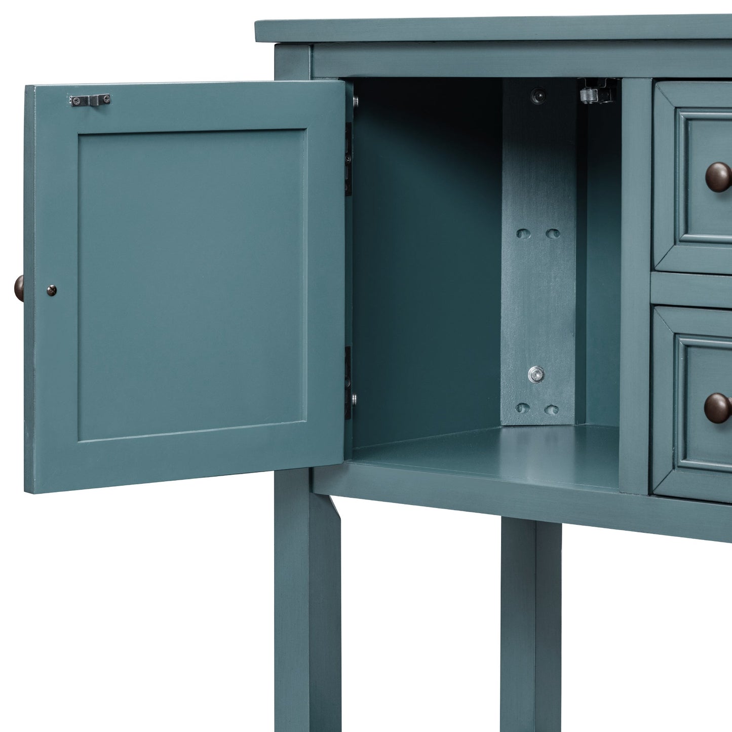 REXM Cambridge Series Retro Console Desk with Storage