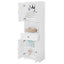 Elegant Tall Bathroom Cabinet with Ample Storage Space