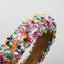 Exaggerated Baroque Colorful Crystal Candy Sponge Wide Edge Hair Hoop Headband - Korvel