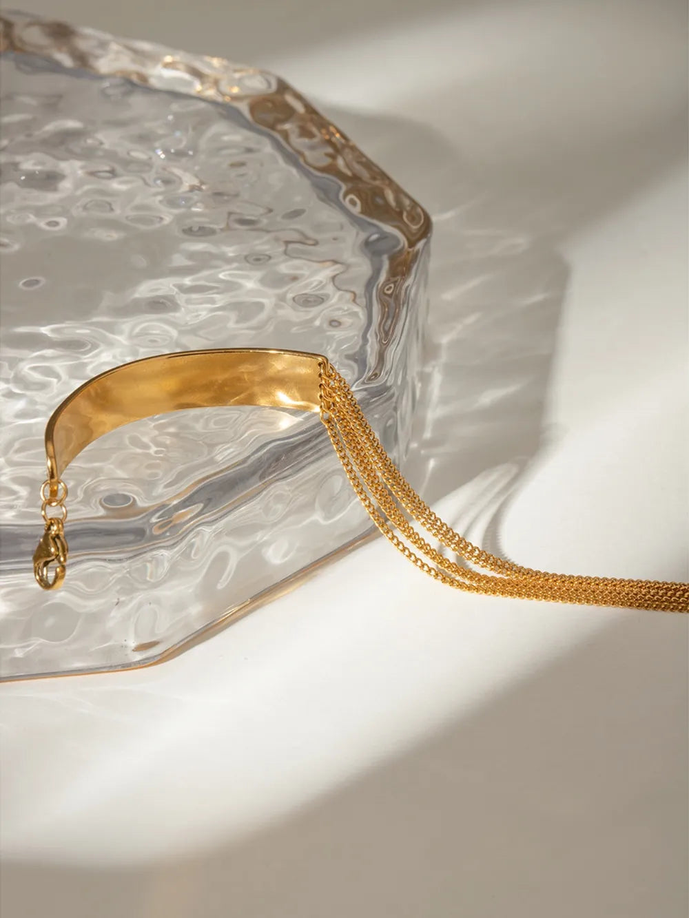 18K Gold-Plated Stainless Steel Bracelet - Korvel