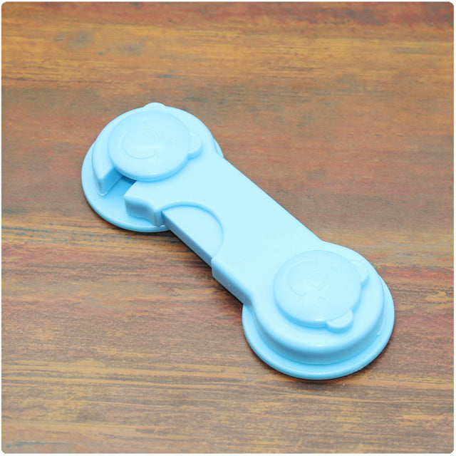 5pc/lot Plastic Cabinet Lock Child Safety Baby Protection From Children Safe Locks for Refrigerators Baby Security Drawer Latches - Korvel