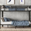 Metal Full XL over Queen Bunk Bed - Space-Saving Design
