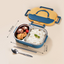Stylish, simple, portable, large capacity 304 stainless steel two-compartment lunch box with bowl lunch box - Korvel