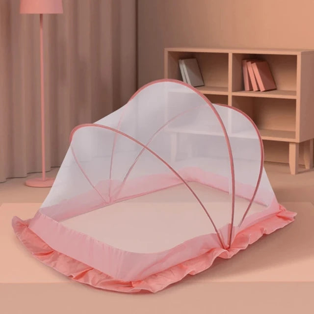 Crib Mosquito Net Encrypted Children Yurt Free Installation Portable Foldable Cribs Tent Cradle Bed Sleeping Pad москитная сетка - Korvel