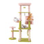 Arbre à chat floral de 58 pouces - Tour multi-niveaux premium en rose