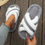 Fluffy Cross Strap Stitching Casual Platform Slippers