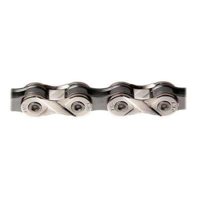 KMC X8 Bicycle Chain - 8 Speed, Nickel Plated, Gray (25 Count)