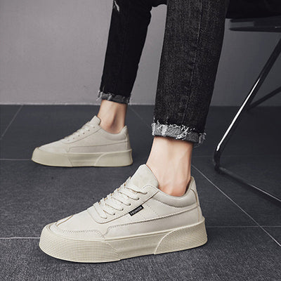 Men's Casual Lace-Up Sneakers - Breathable & Stylish