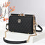 Trendy Diamond-Quilted Shoulder Bag with Premium Texture