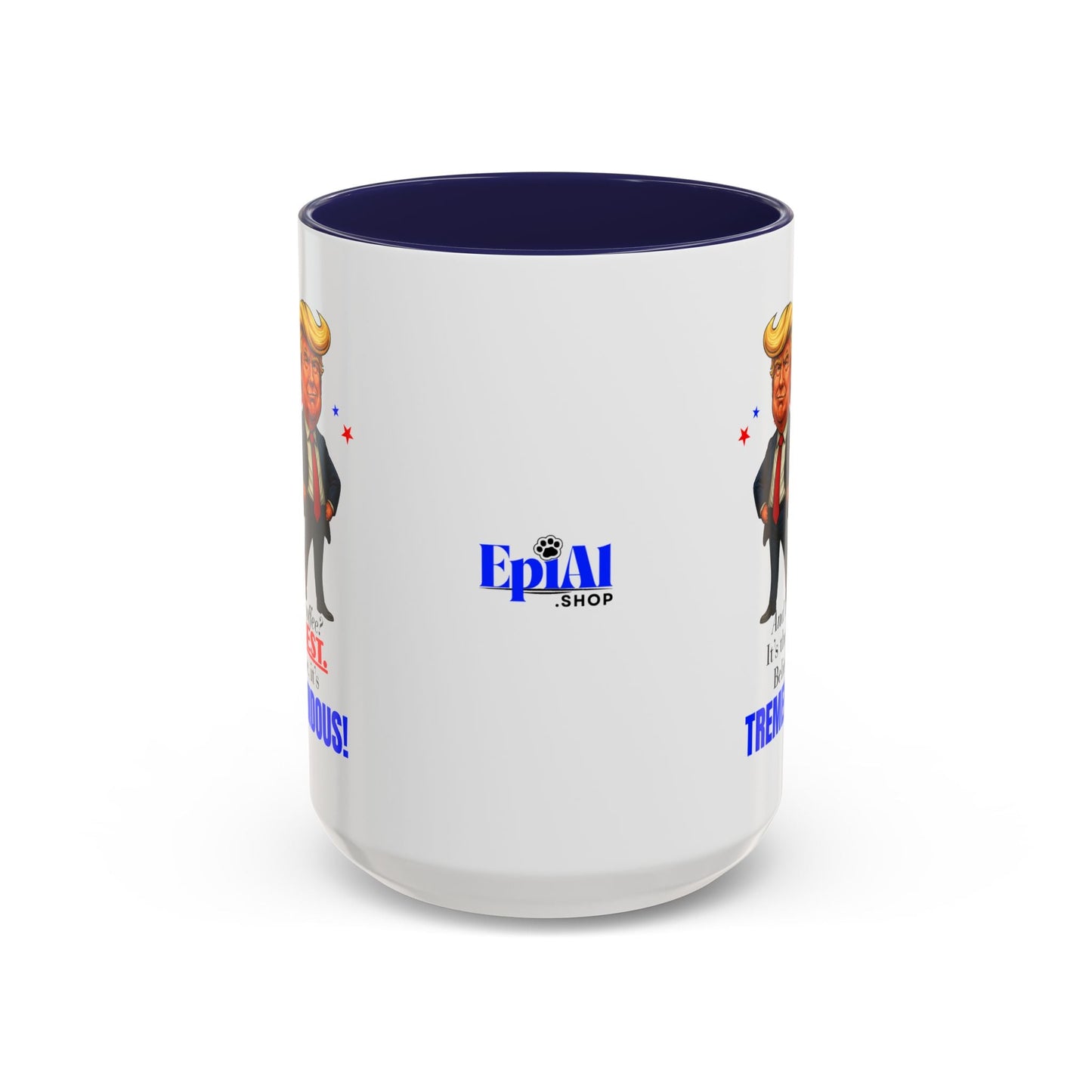 Taza de café de acento vibrante