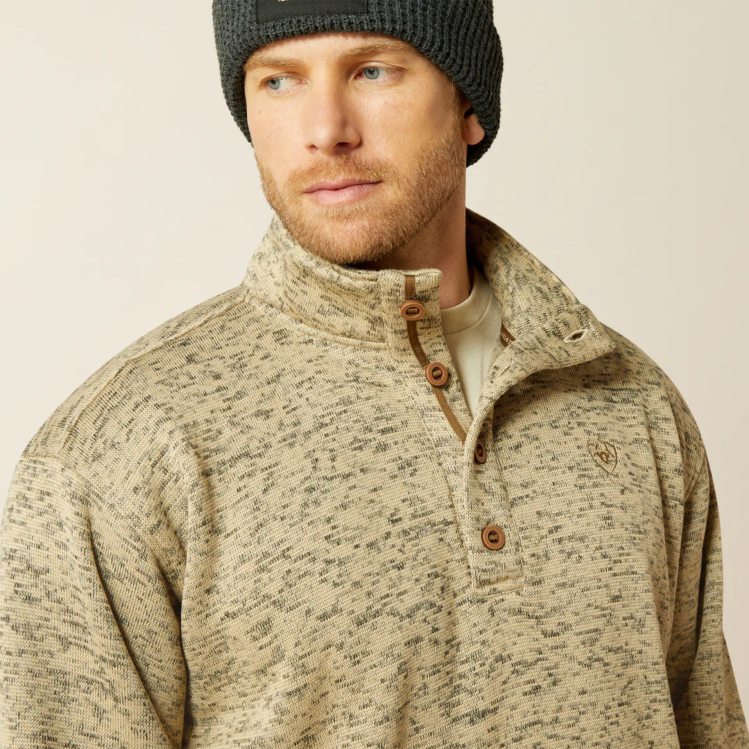 Ariat Men's Caldwell 1/4 Button Sweater - Stylish Comfort - Korvel