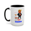 Taza de café de acento vibrante
